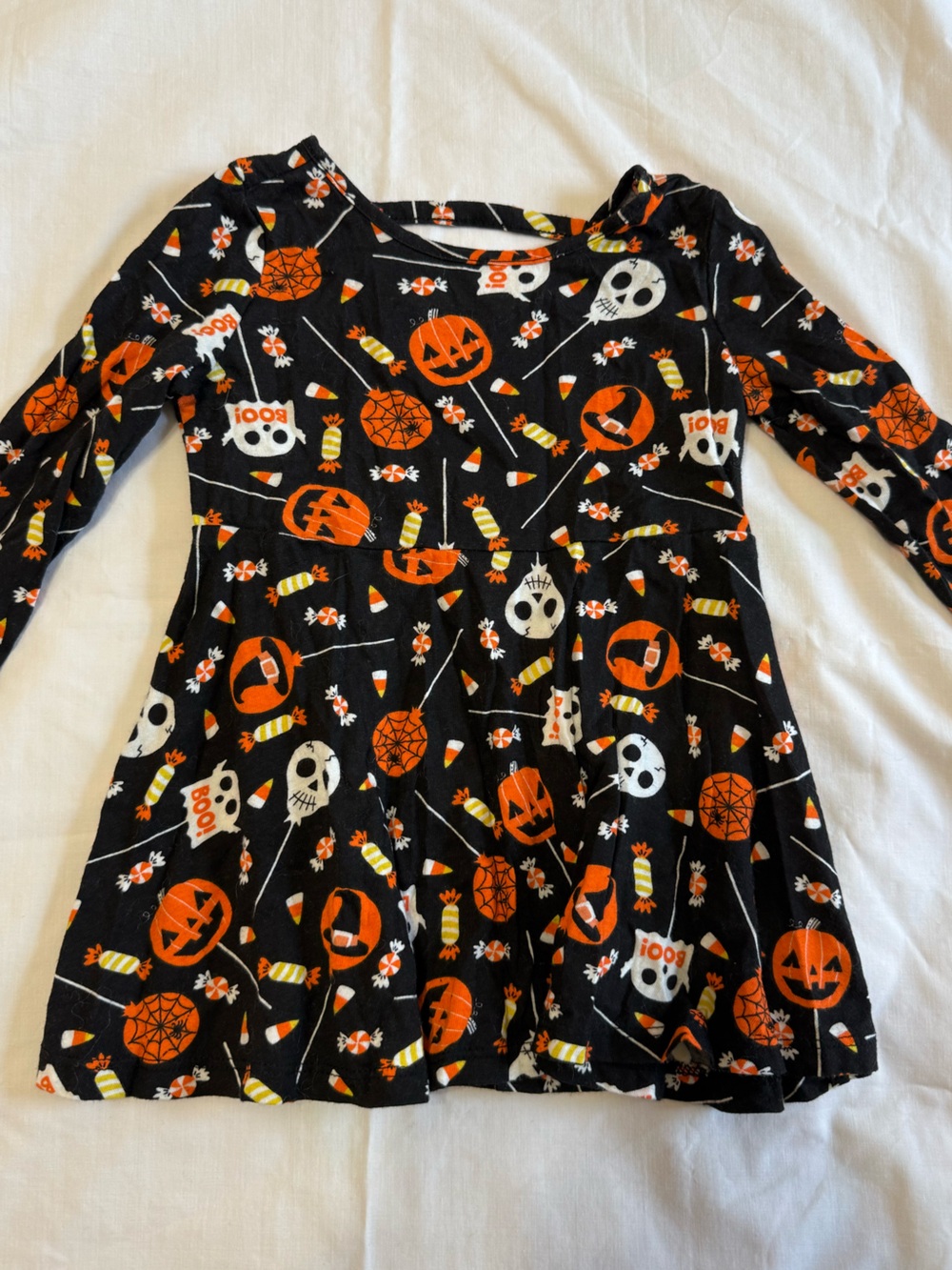 Halloween Dress - Festive Pumpkin & Candy Print